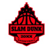 SLAM DUNK Basketball Logo Template