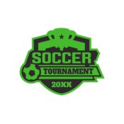 Soccer Tournament logo template 02