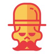 Elements Skulls logo template 124