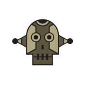 Elements Skulls logo template 150