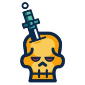 Elements Skulls logo template 153